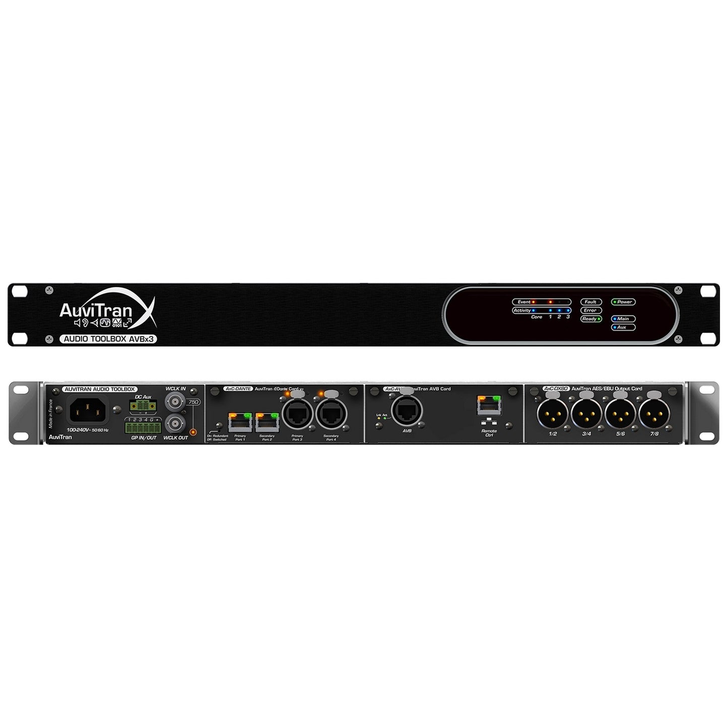  AuviTran AVBx3/ISM+r Audio Toolbox Install Version-19-Inch X 1U-Card Slots/Internal Audio Matrix Power Supply(Auvitran Avbx3 Ism R Audio Toolbox Install Version 19 Inch X 1u Card Slots Internal Audio Matrix Power Supply)