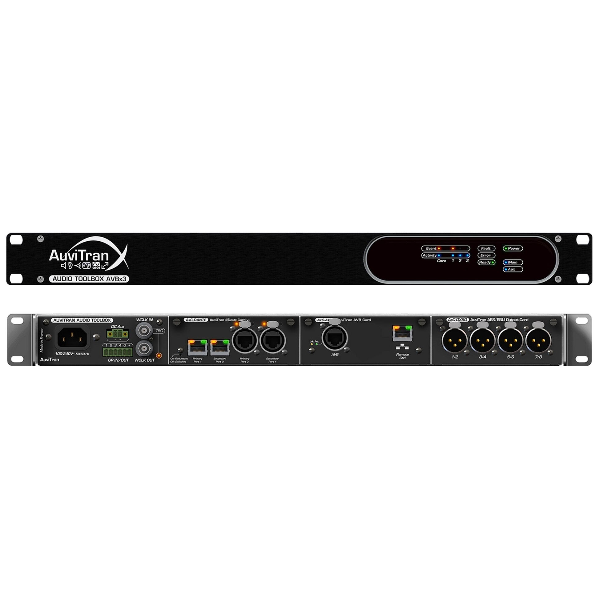  AuviTran AVBx3/ISM+r Audio Toolbox Install Version-19-Inch X 1U-Card Slots/Internal Audio Matrix Power Supply(Auvitran Avbx3 Ism R Audio Toolbox Install Version 19 Inch X 1u Card Slots Internal Audio Matrix Power Supply)