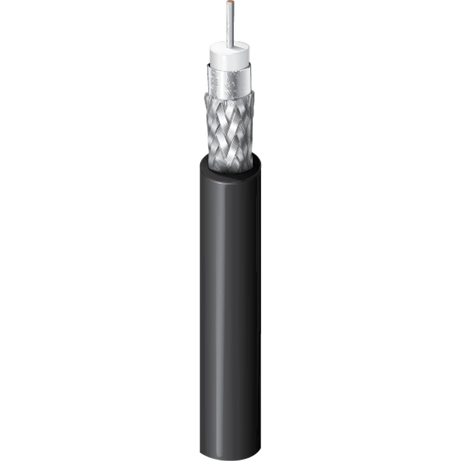  Belden 4694R 12G-SDI 75 Ohm 4K UHD RG-6 Coax Video Cable 18 AWG, Black, 1000-Feet(Belden 4694r 12g Sdi 75 Ohm 4k Uhd Rg 6 Coax Video Cable 18 Awg Black 1000 Feet)
