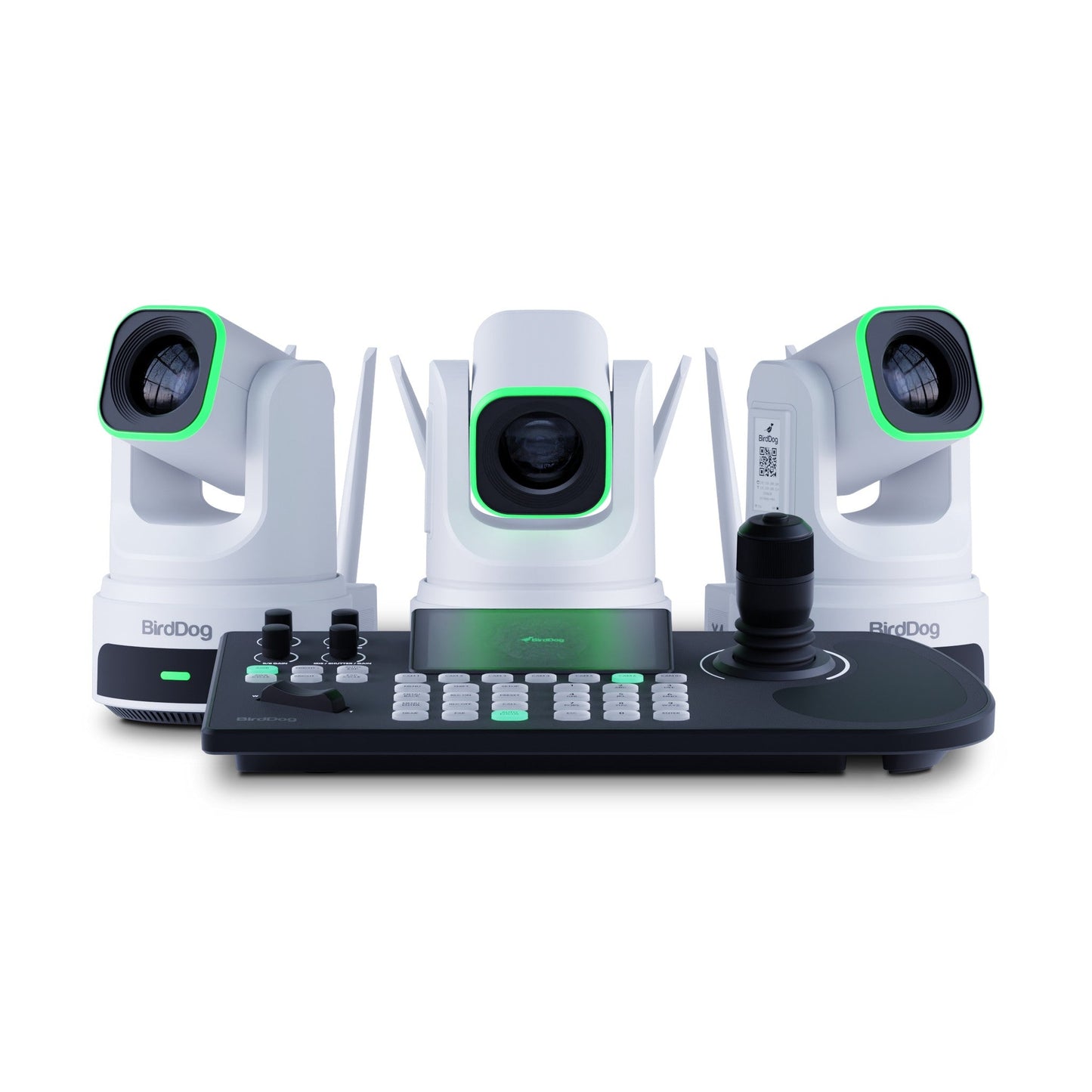  BirdDog 3x X4 Ultra PTZ Cameras And KBD Keyboard Bundle, White(Birddog 3x X4 Ultra Ptz Cameras And Kbd Keyboard Bundle White)