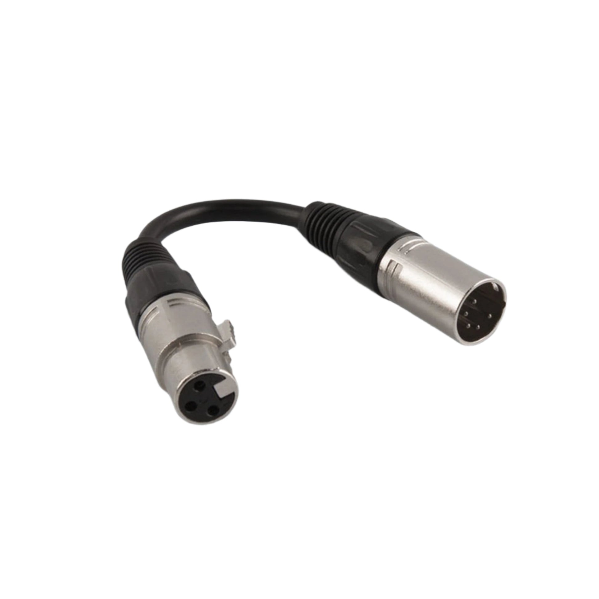  Chauvet DJ DMX3F5M 3-Pin Female To 5-Pin Male XLR Cable, 6-Inch(Chauvet Dj Dmx3f5m 3 Pin Female To 5 Pin Male Xlr Cable 6 Inch)