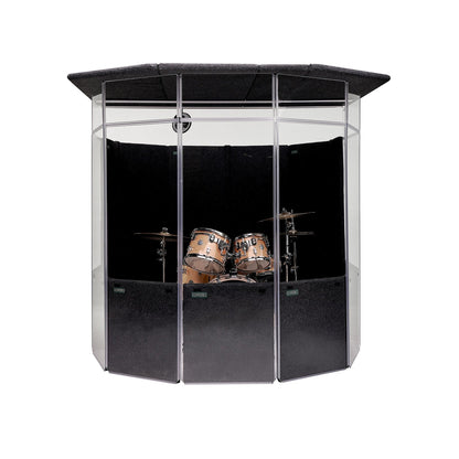  ClearSonic IPA IsoPac A Portable Drum Isolation Booth, 60-70% Volume Reduction(Clearsonic Ipa Isopac A Portable Drum Isolation Booth 60 70 Volume Reduction)