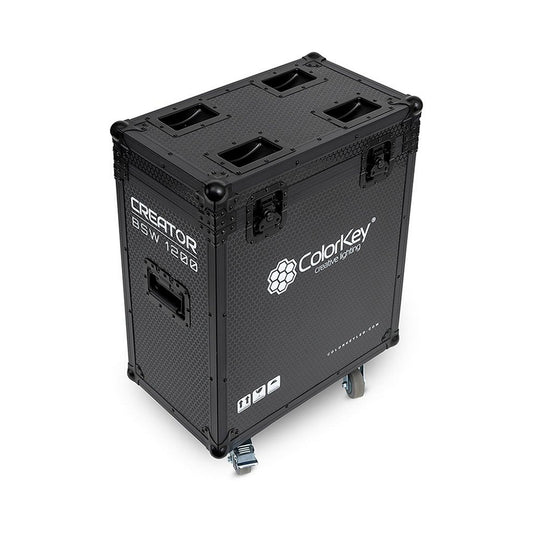  ColorKey 2-Piece Flight Case With Castors For Creator BSW 1200, Black(Colorkey 2 Piece Flight Case With Castors For Creator Bsw 1200 Black)