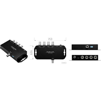  Connectronics 12G-SDI To Dual-link 6G-SDI Or Quad-link 3G-SDI Converter(Connectronics 12g Sdi To Dual Link 6g Sdi Or Quad Link 3g Sdi Converter)