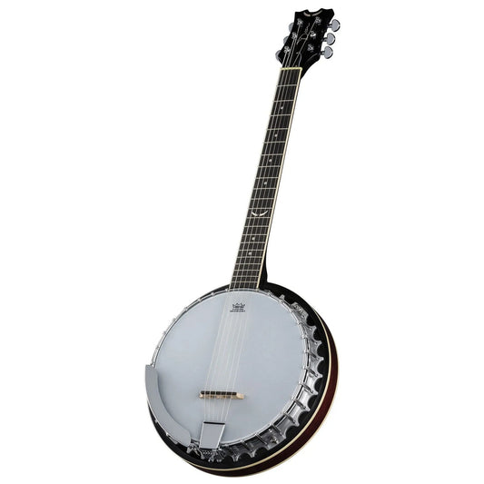  Dean Guitars Backwoods 6 Banjo Guitar, Six String With Pickup, Black Chrome(Dean Guitars Backwoods 6 Banjo Guitar Six String With Pickup Black Chrome)