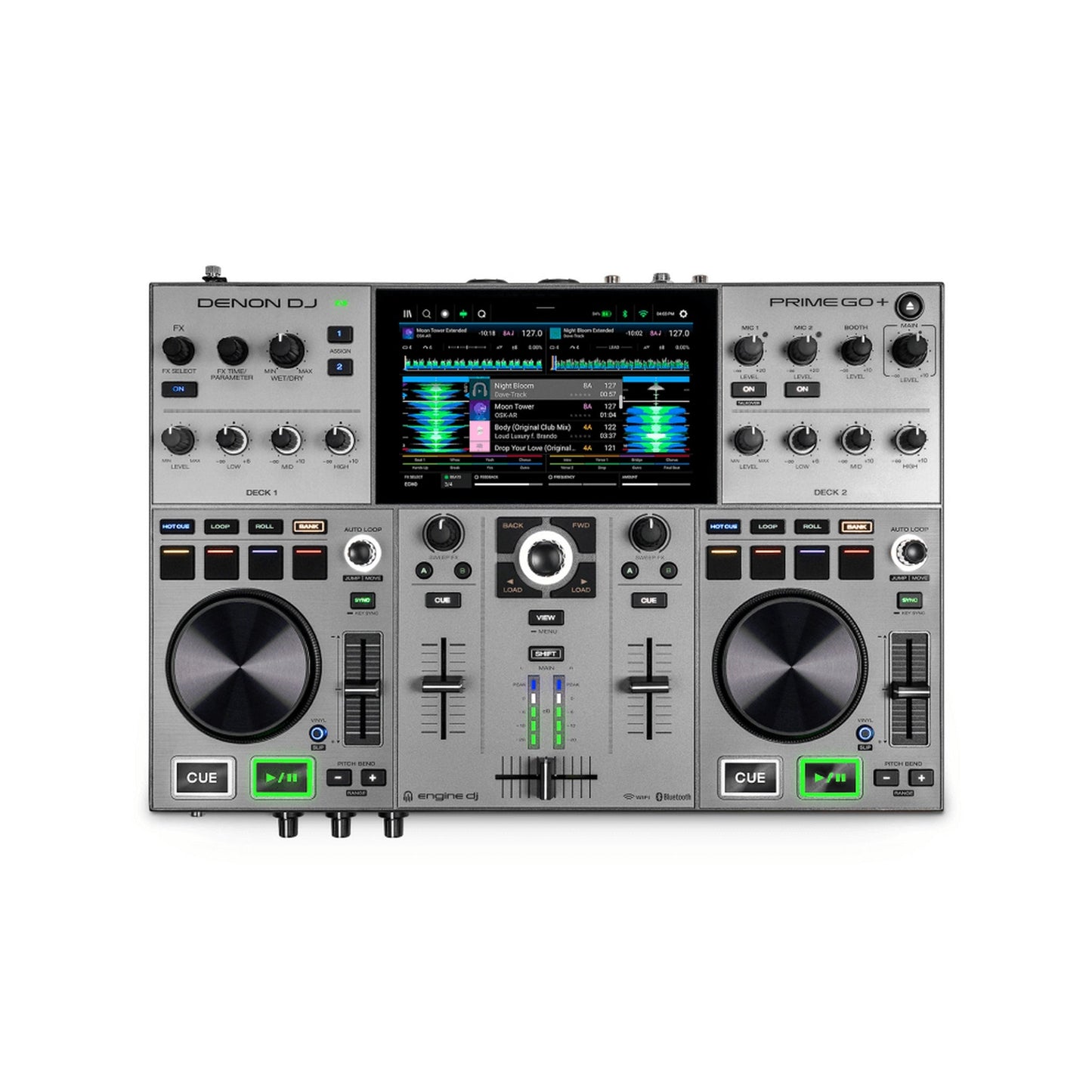  Denon DJ Prime GO+ Portable 2‑Deck Standalone DJ Controller(Denon Dj Prime Go Portable 2 Deck Standalone Dj Controller)