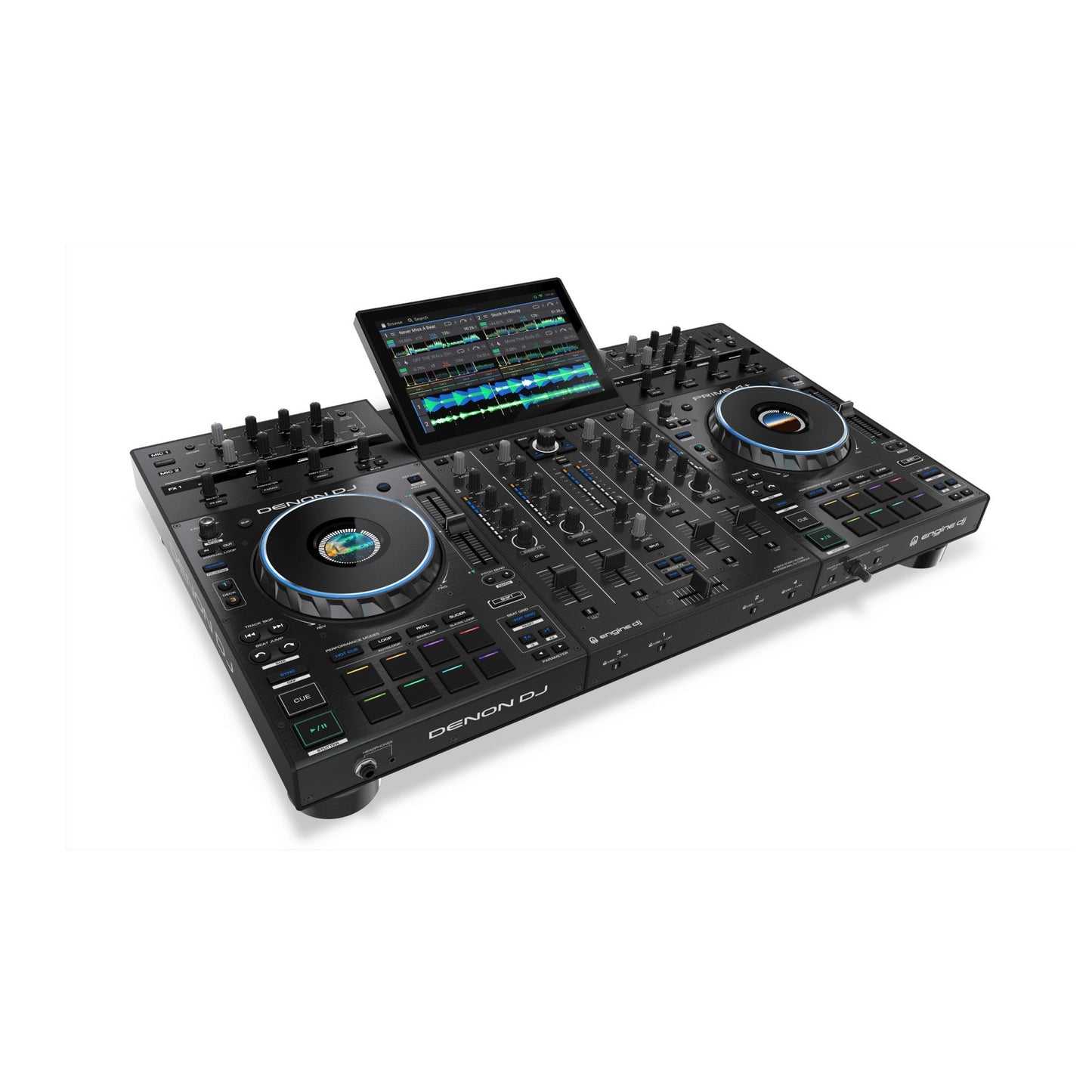  Denon DJ PRIME 4+ 4-Deck Standalone DJ Controller/Mixer System(Denon Dj Prime 4 4 Deck Standalone Dj Controller Mixer System)