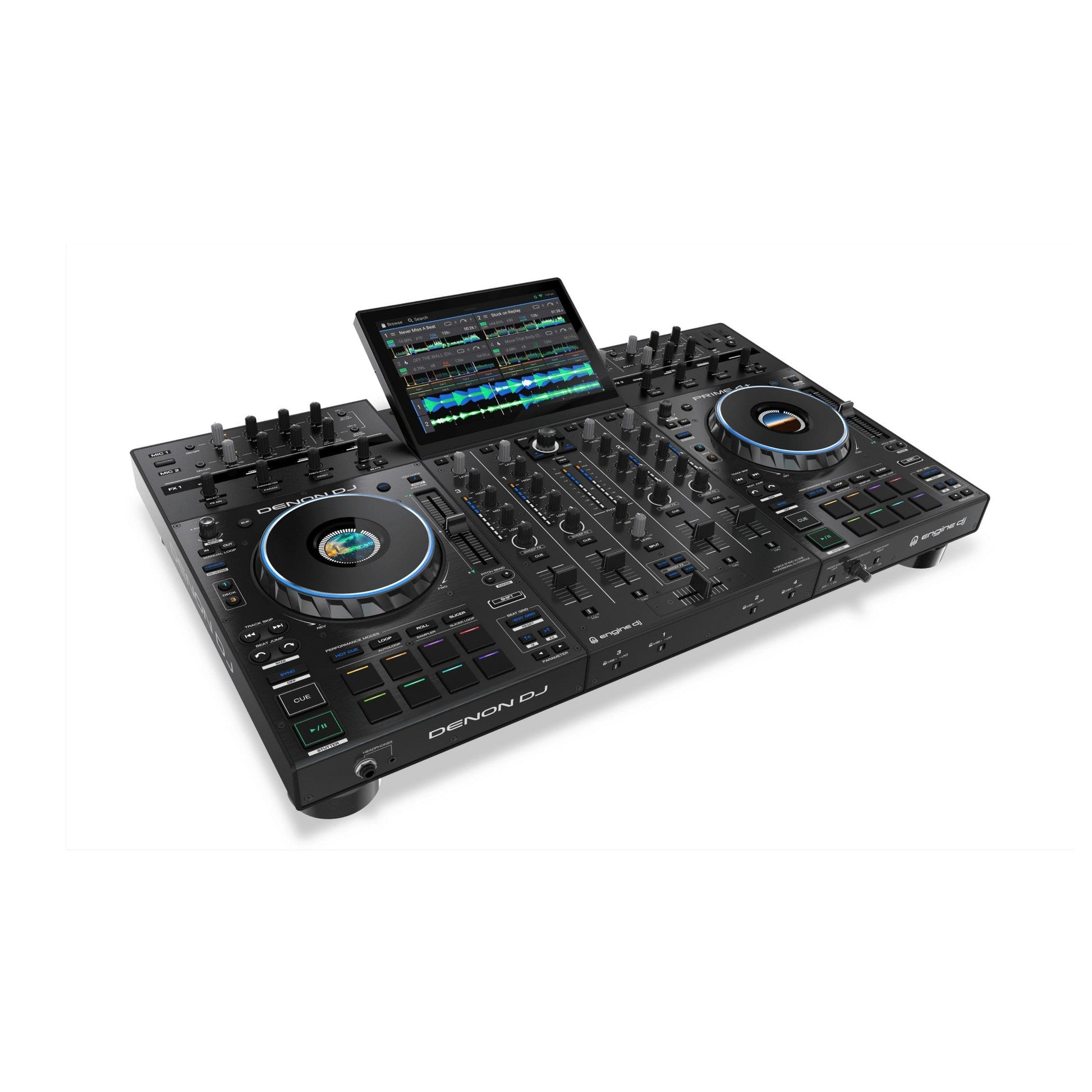  Denon DJ PRIME 4+ 4-Deck Standalone DJ Controller/Mixer System(Denon Dj Prime 4 4 Deck Standalone Dj Controller Mixer System)