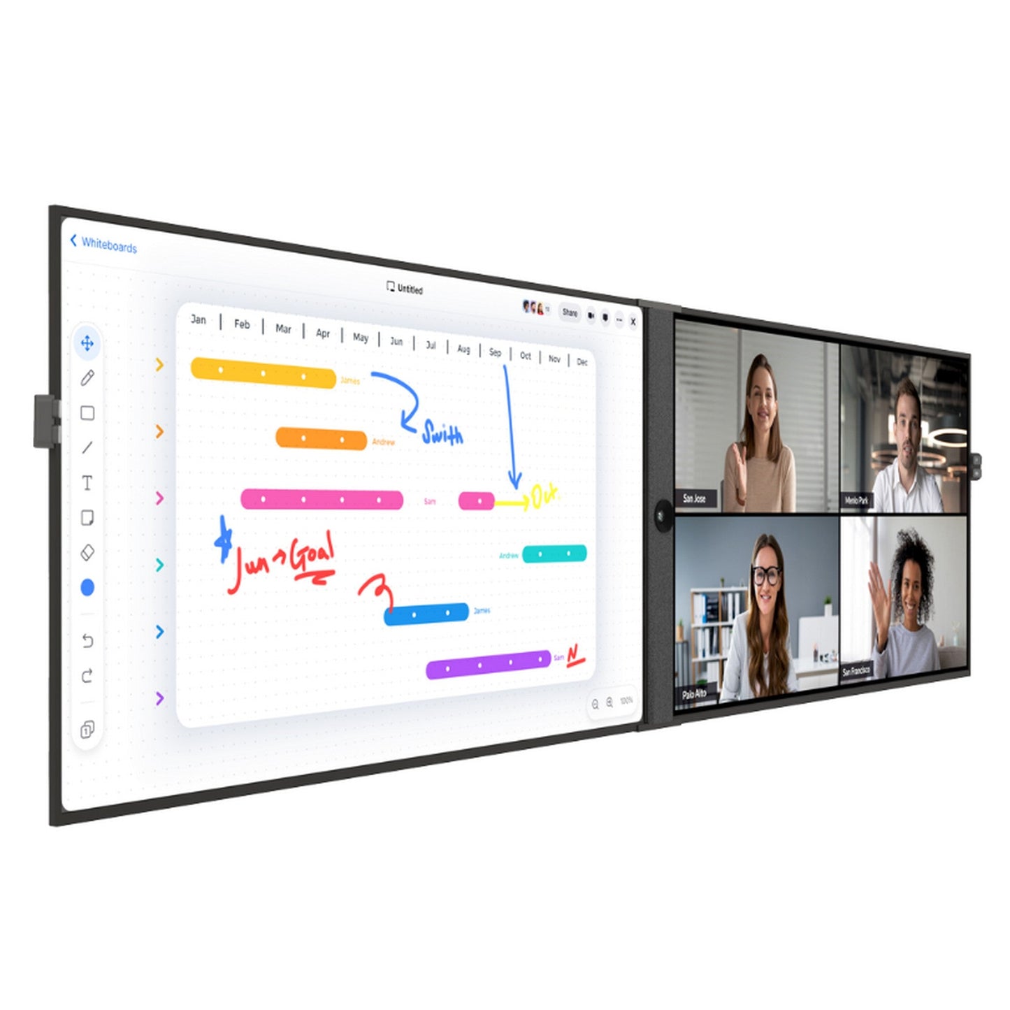  DTEN D7X Dual 75-Inch Collaboration Display With Windows And Vue Pro(Dten D7x Dual 75 Inch Collaboration Display With Windows And Vue Pro)