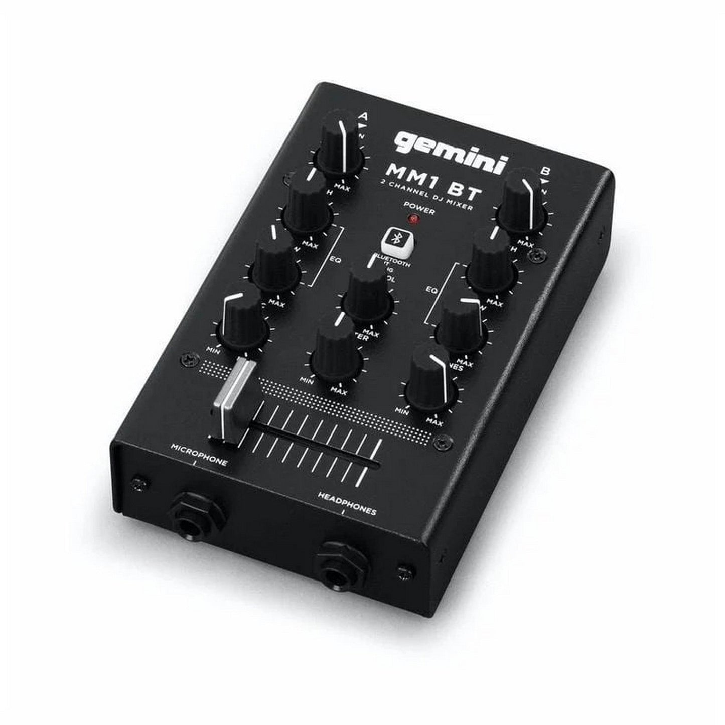  Gemini MM1BT 2 Channel DJ Mixer With Bluetooth Input(Gemini Mm1bt 2 Channel Dj Mixer With Bluetooth Input)