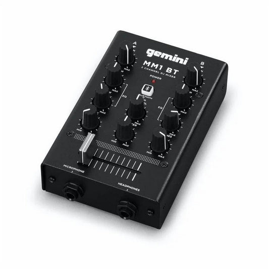  Gemini MM1BT 2 Channel DJ Mixer With Bluetooth Input(Gemini Mm1bt 2 Channel Dj Mixer With Bluetooth Input)