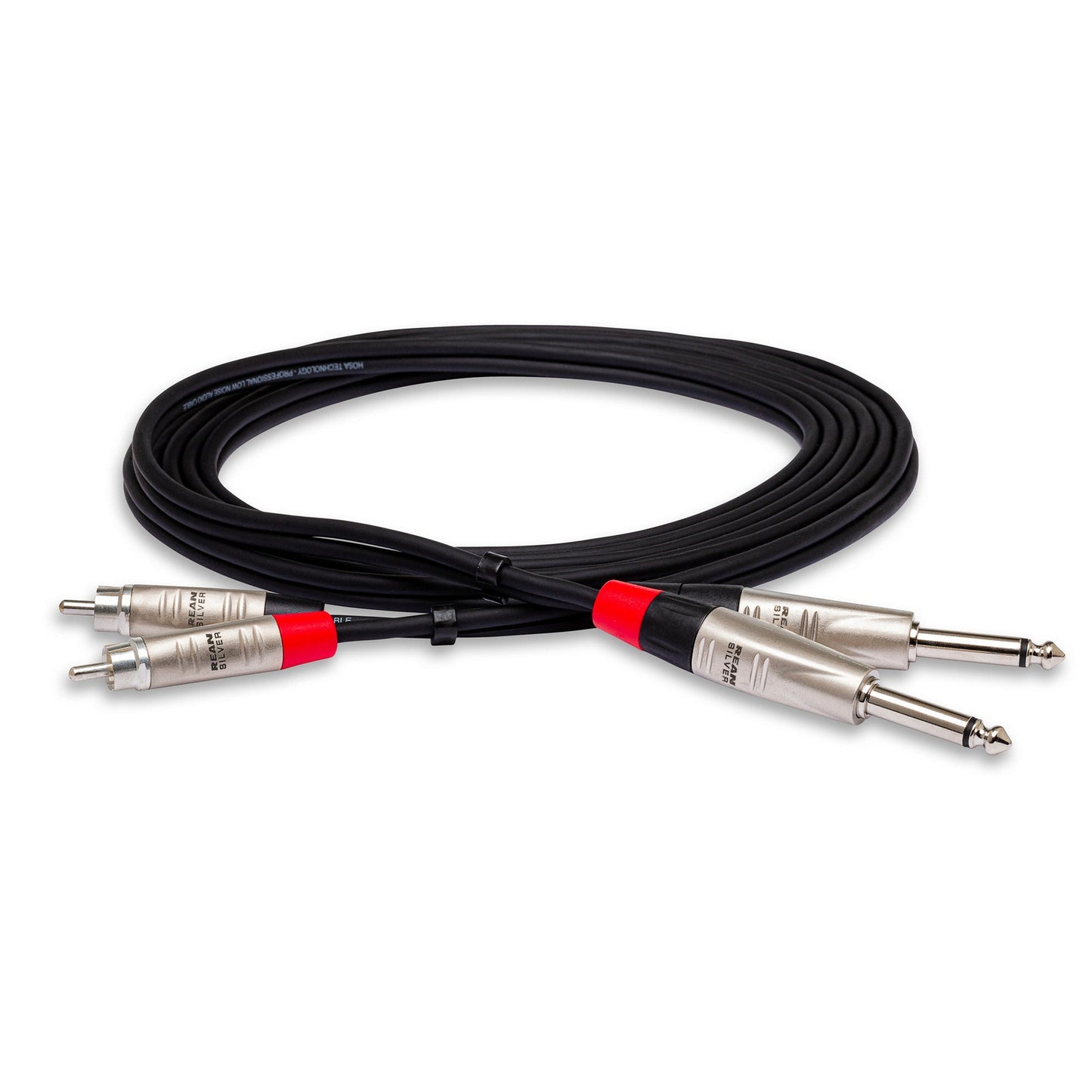  Hosa HPR-015X2 Dual REAN 1/4-Inch TS To RCA Pro Stereo Interconnect Cable, 15-Feet(Hosa Hpr 015x2 Dual Rean 1 4 Inch Ts To Rca Pro Stereo Interconnect Cable 15 Feet)