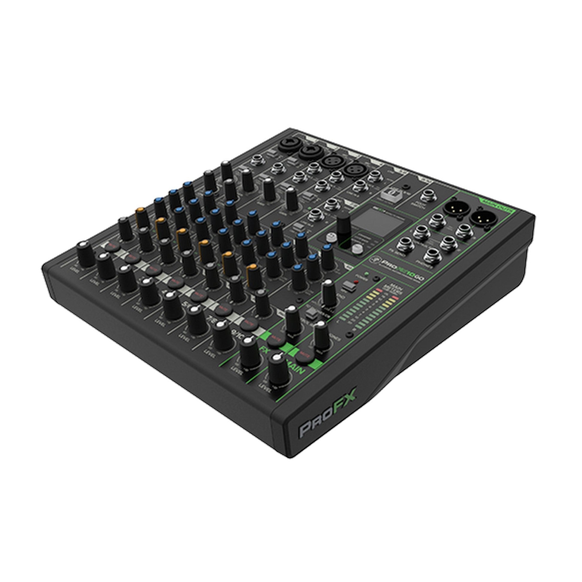  Mackie ProFX10 GO 10-Channel USB-C Rechargeable Battery-Powered Analog Mixer(Mackie Profx10 Go 10 Channel Usb C Rechargeable Battery Powered Analog Mixer)