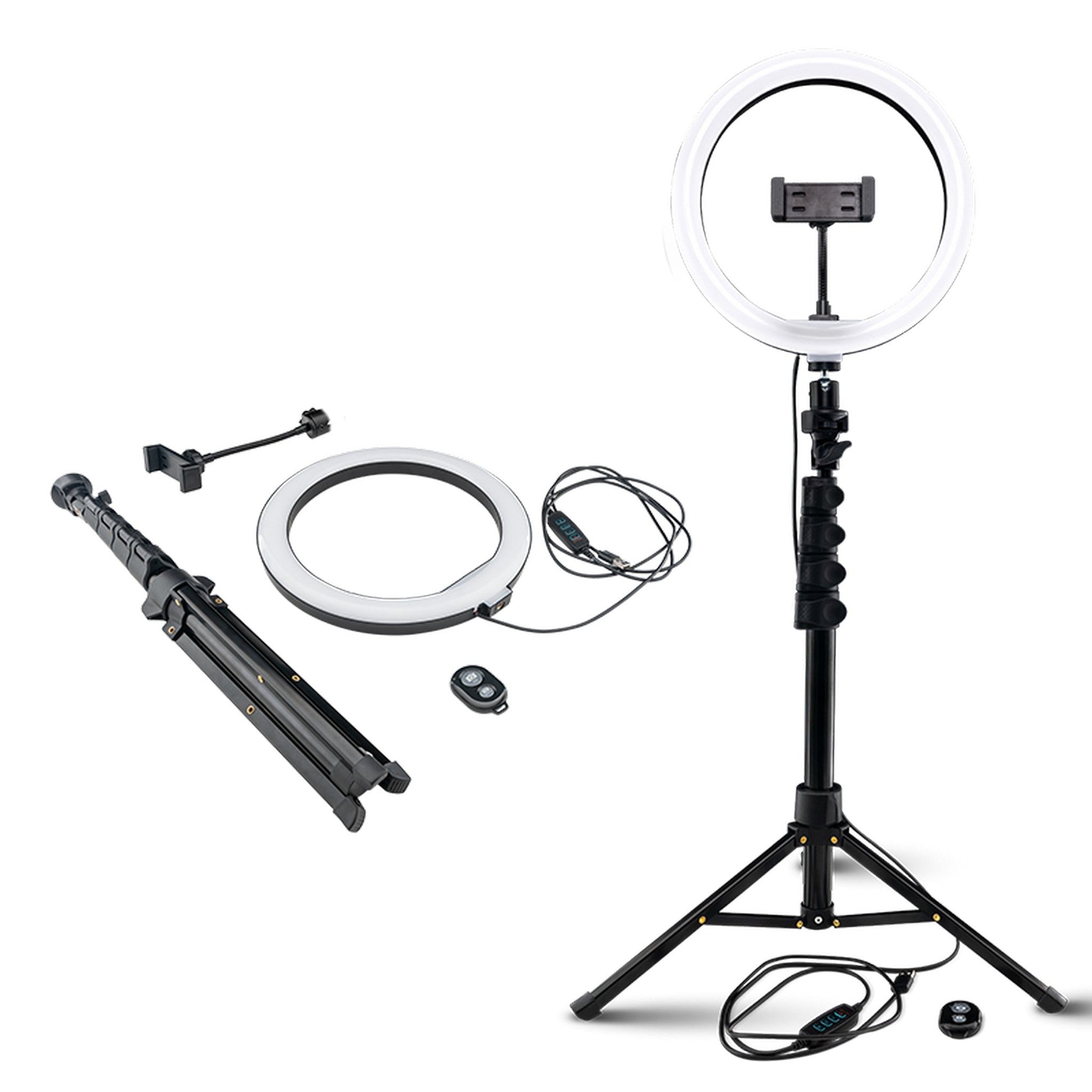 Mackie MRING-10 Inch 3-Color Ring Light Kit With Stand And Remote(Mackie Mring 10 Inch 3 Color Ring Light Kit With Stand And Remote)