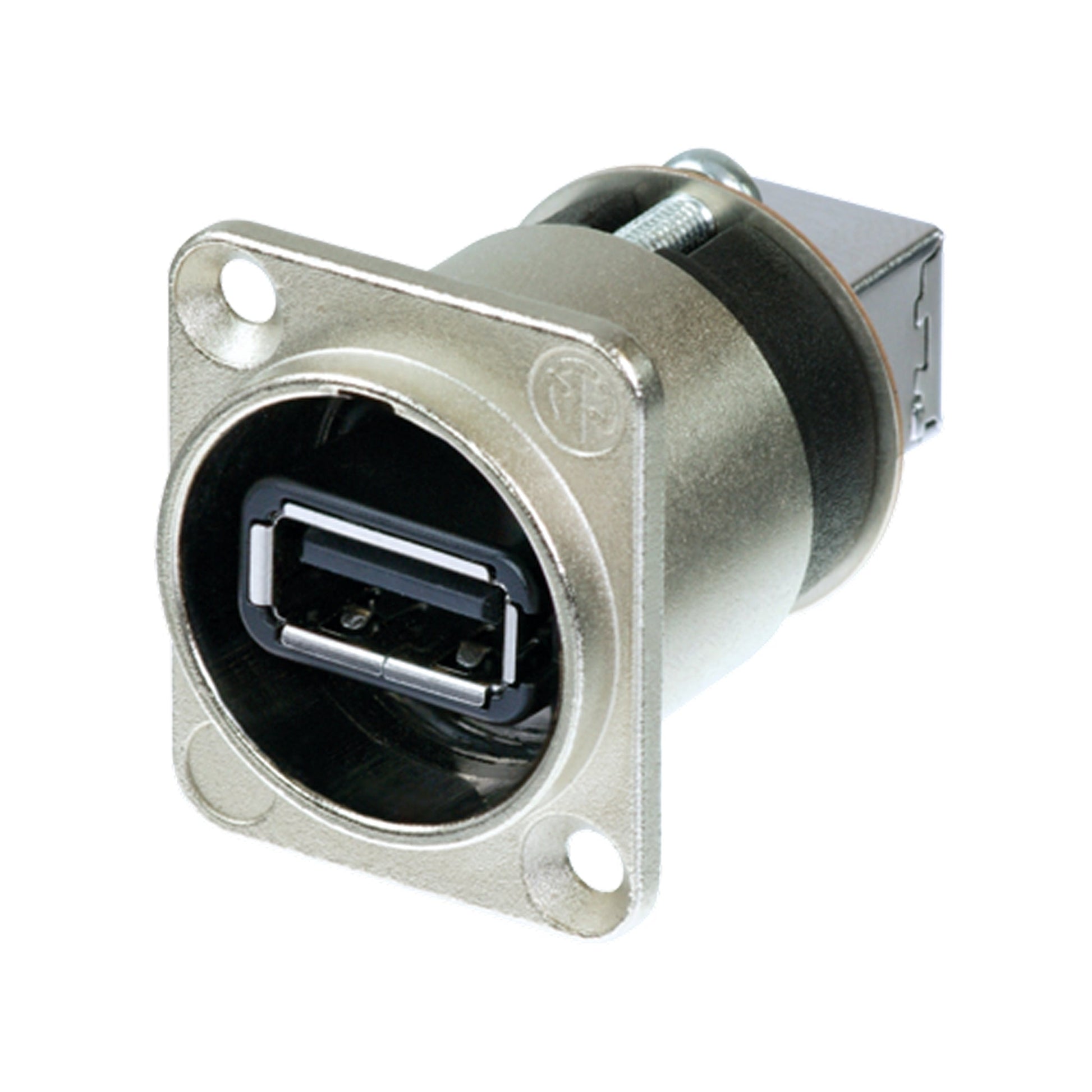  Neutrik NAUSB-W Reversible USB 2.0 Gender Changer Type A And B D-Housing, Nickel(Neutrik Nausb W Reversible Usb 2 0 Gender Changer Type A And B D Housing Nickel)