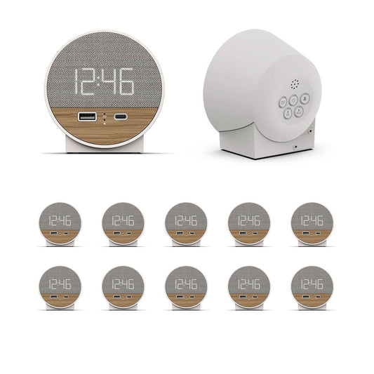  Nonstop NSO2-WFL Hotel Alarm Clock With USB-C And USB-A Charging, Multi Pack Options Available(Nonstop Nso2 Wfl Hotel Alarm Clock With Usb C And Usb A Charging Multi Pack Options Available)