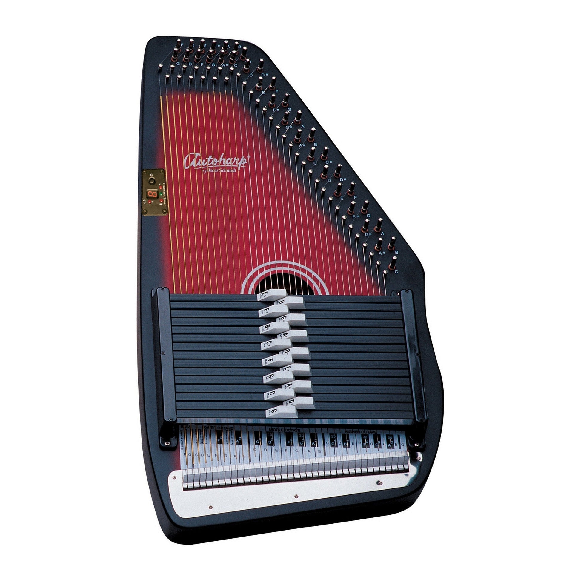 Oscar Schmidt OS15B 15-Chord Acoustic Auto Harp, Tobacco Sunburst(Oscar Schmidt Os15b 15 Chord Acoustic Auto Harp Tobacco Sunburst)
