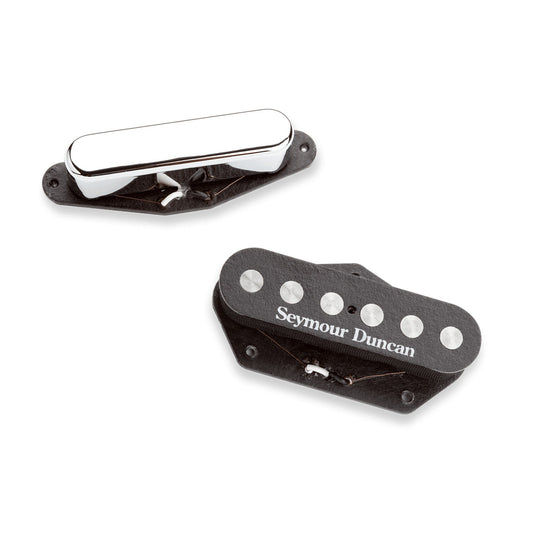  Seymour Duncan Quarter Pound Tele 2-Piece Pickup Set, Black(Seymour Duncan Quarter Pound Tele 2 Piece Pickup Set Black)