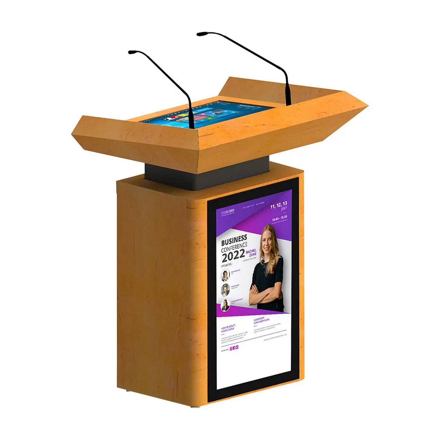  TEMAS TW23P 22-Inch Speaker Screen And 32-Inch Front Screen Digital Lectern(Temas Tw23p 22 Inch Speaker Screen And 32 Inch Front Screen Digital Lectern)