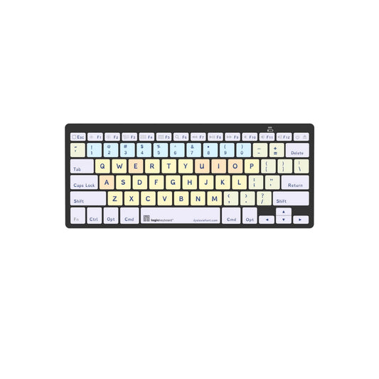  Logickeyboard Dyslexie MAC Bluetooth Mini Keyboard, US English(Logickeyboard Lkb Dyslex Bton Us Dyslexie Mac Bluetooth Mini Keyboard Us English)