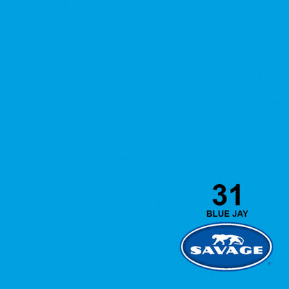  Savage 107-Inch X 50-Yards Widetone Seamless Background Paper, Blue Jay(Savage 31 50 107 Inch X 50 Yards Widetone Seamless Background Paper Blue Jay)