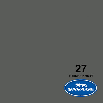  Savage 107-Inch X 12-Yards Widetone Seamless Background Paper, Thunder Gray(Savage 27 12 107 Inch X 12 Yards Widetone Seamless Background Paper Thunder Gray)