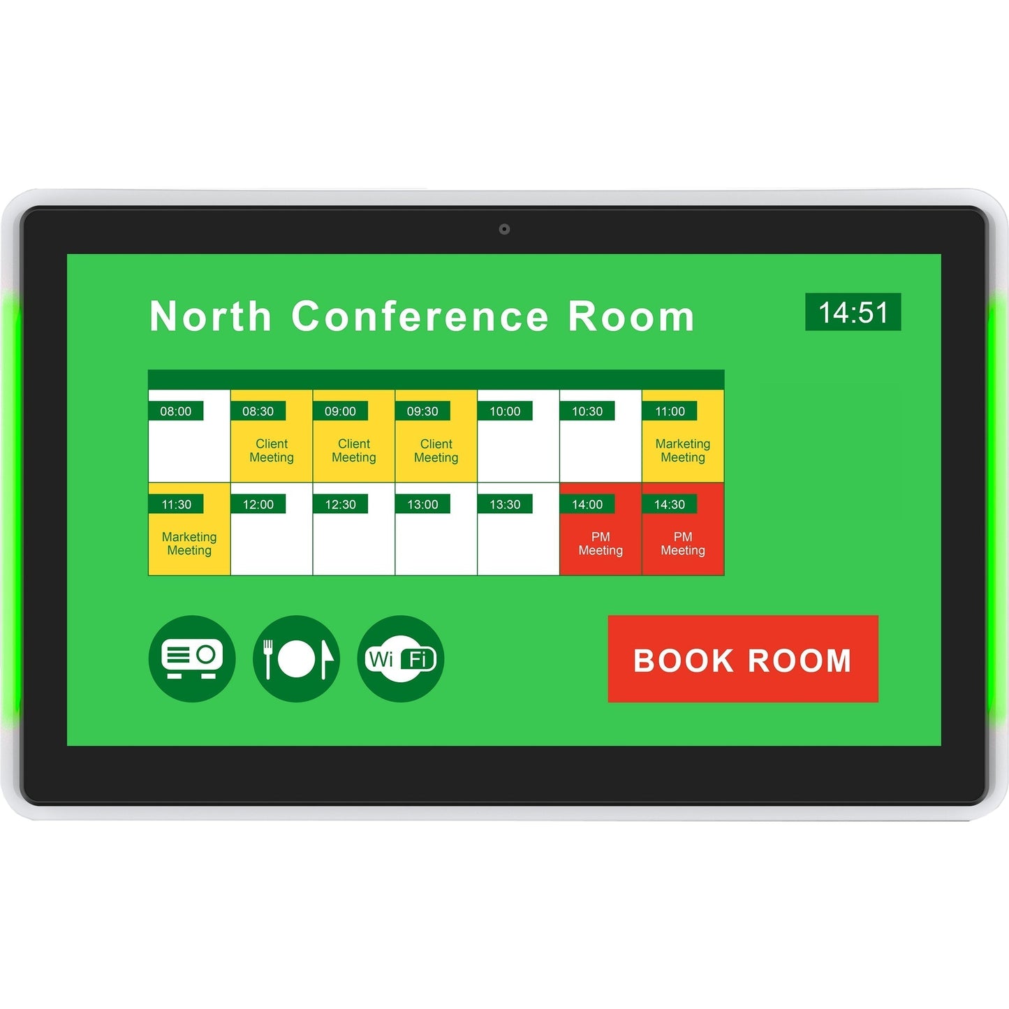  IAdea XDS-1588 15-Inch Widescreen All-In-One Interactive Meeting Room Door Sign, NFC(Iadea Xds 1588 15 Inch Widescreen All In One Interactive Meeting Room Door Sign Nfc)