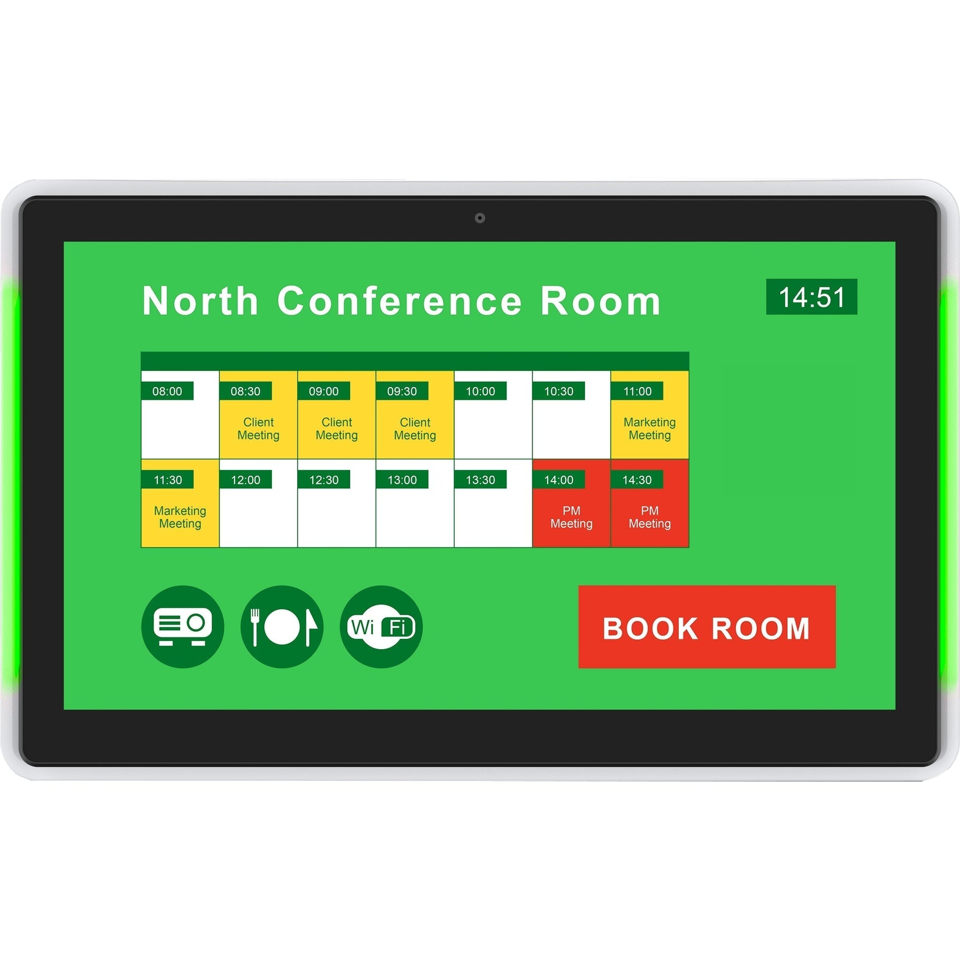  IAdea XDS-1588 15-Inch Widescreen All-In-One Interactive Meeting Room Door Sign, NFC(Iadea Xds 1588 15 Inch Widescreen All In One Interactive Meeting Room Door Sign Nfc)