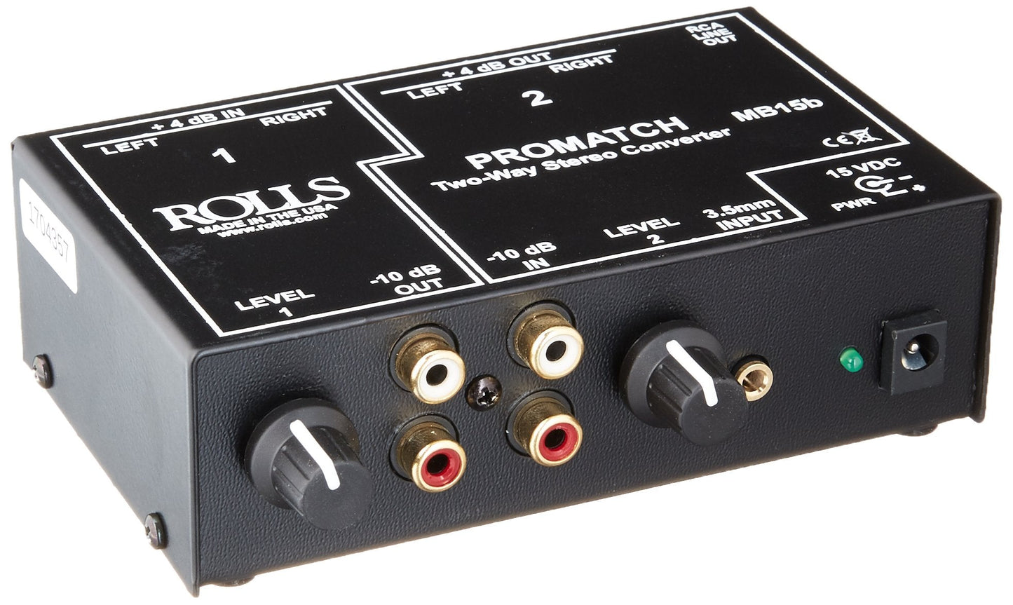  Rolls MB15b Promatch 2-Way Stereo Converter(Rolls Mb15b Promatch 2 Way Stereo Converter)