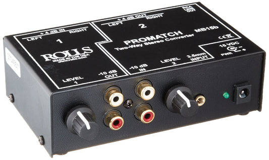  Rolls MB15b Promatch 2-Way Stereo Converter(Rolls Mb15b Promatch 2 Way Stereo Converter)