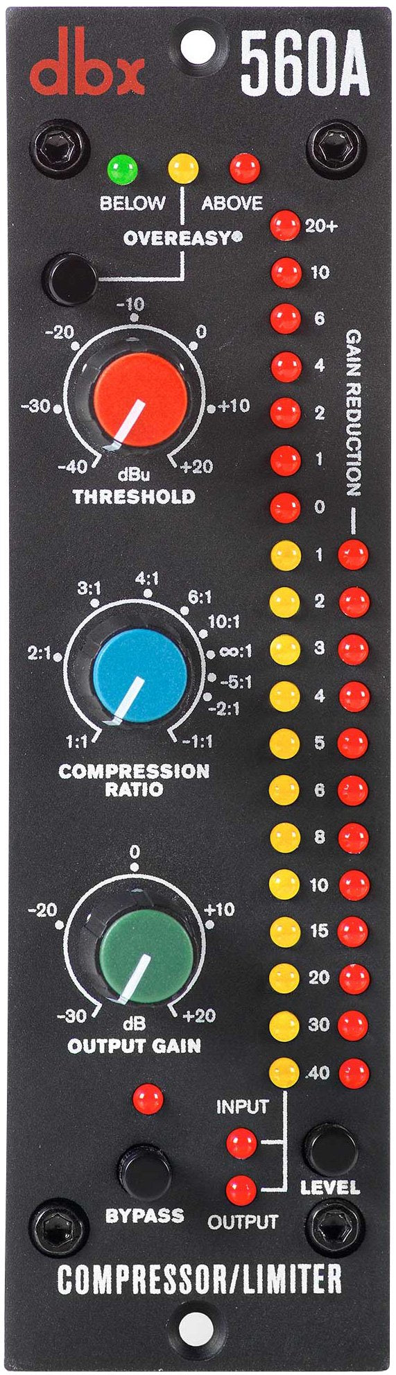  DBX 560A Analog VCA Switchable OverEasy Hard Knee Modes Compressor Limiter(Dbx 560a Analog Vca Switchable Overeasy Hard Knee Modes Compressor Limiter)
