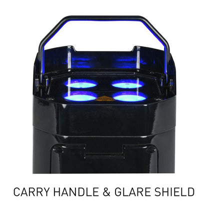  ADJ Element H6 Pak All-In-One RGBAW+UV LED PAR Pack, Black(Adj Element H6 Pak All In One Rgbawuv Led Par Pack Black)