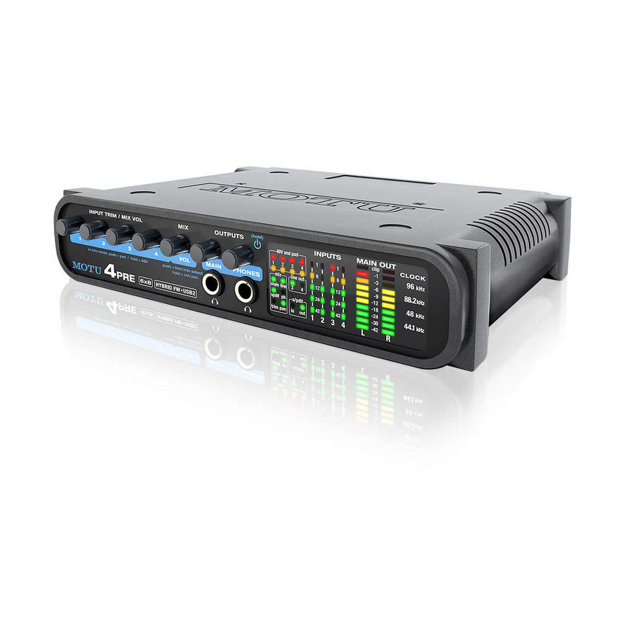  MOTU 4pre 6x8 Firewire USB2 Audio Interface For Mac And PC(Motu 4pre 6x8 Firewire Usb2 Audio Interface For Mac And Pc)