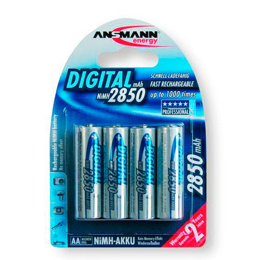  Ansmann 5035092 Mignon 2850mAH AA Rechargeable Batteries 4 Pack(Ansmann 5035092 Mignon 2850mah Aa Rechargeable Batteries 4 Pack)