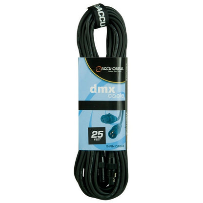  Accu Cable AC3PDMX25 25ft 3 Pin DMX Cable(Accu Cable Ac3pdmx25 25ft 3 Pin Dmx Cable)