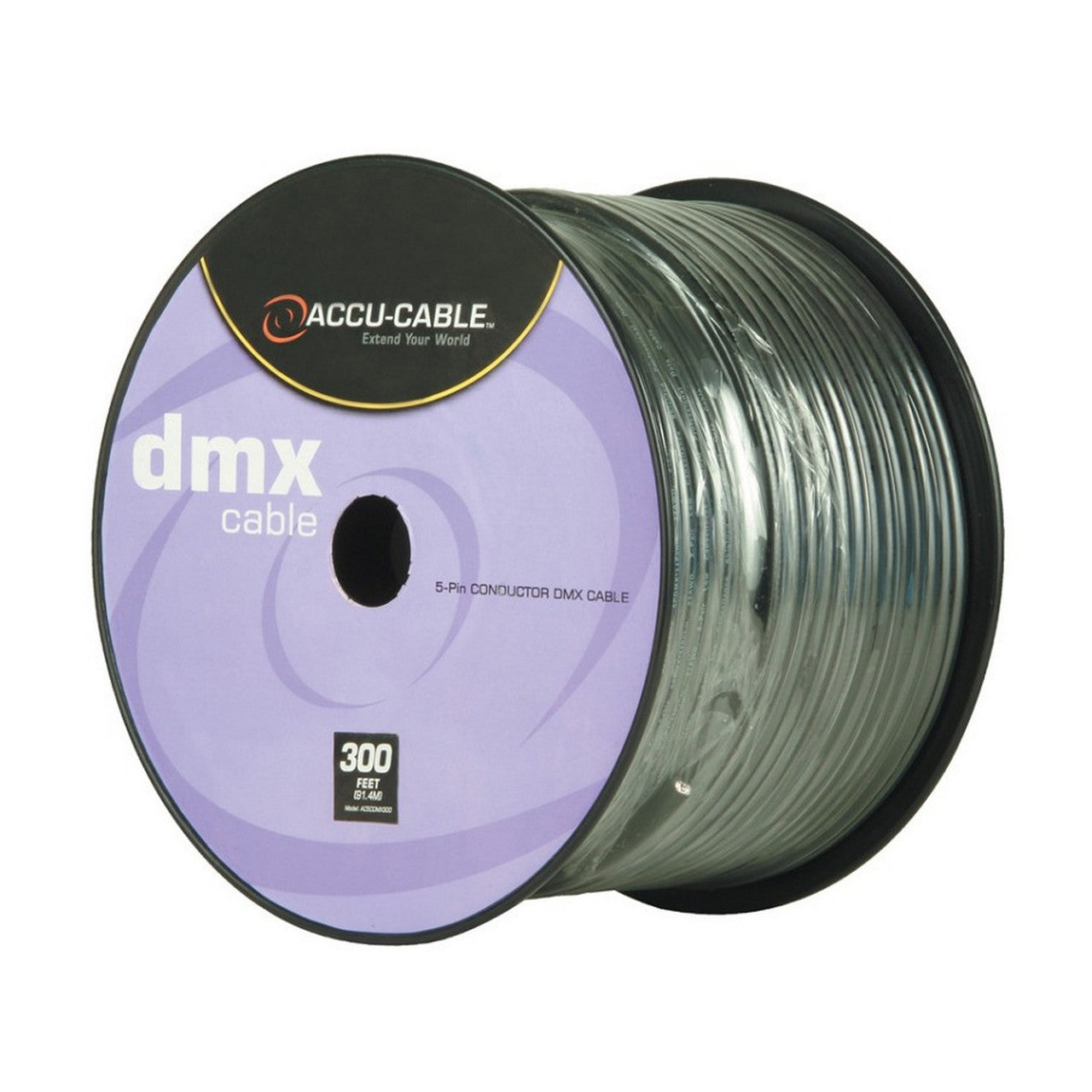  Accu Cable AC5CDMX300 300ft Spool 5 Pin DMX Cable(Accu Cable Ac5cdmx300 300ft Spool 5 Pin Dmx Cable)