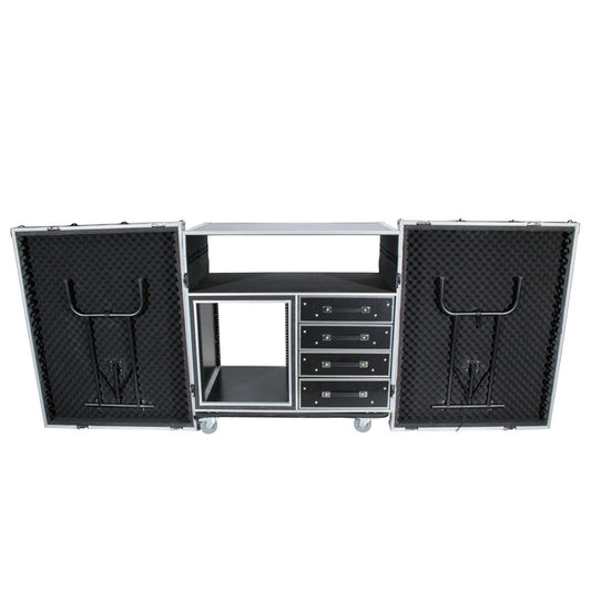  ProX XS-12U4DTWCO 12U ATA Flight Style Mixing Console Case(Prox Xs 12u4dtwco 12u Ata Flight Style Mixing Console Case)