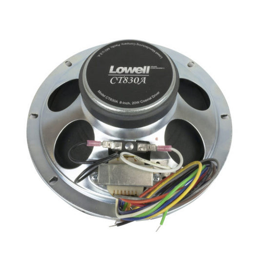  Lowell CT830A-T72 8-Inch 20-Watt Coaxial Speaker Driver With 70/25V Transformer, Single Unit(Lowell Ct830a T72 8 Inch 20 Watt Coaxial Speaker Driver With 70 25v Transformer Single Unit)