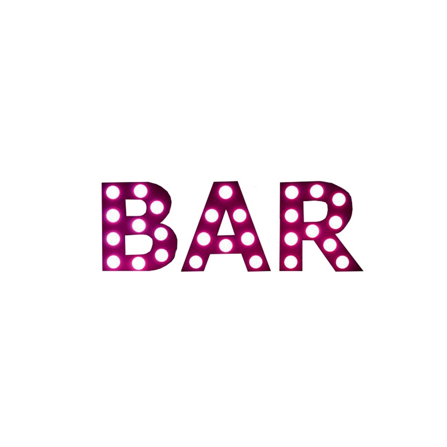  Eliminator Lighting Decor Bar Mini 24-Inch Tall White Exterior RGBW LED Letters(Eliminator Lighting Decor Bar Mini 24 Inch Tall White Exterior Rgbw Led Letters)