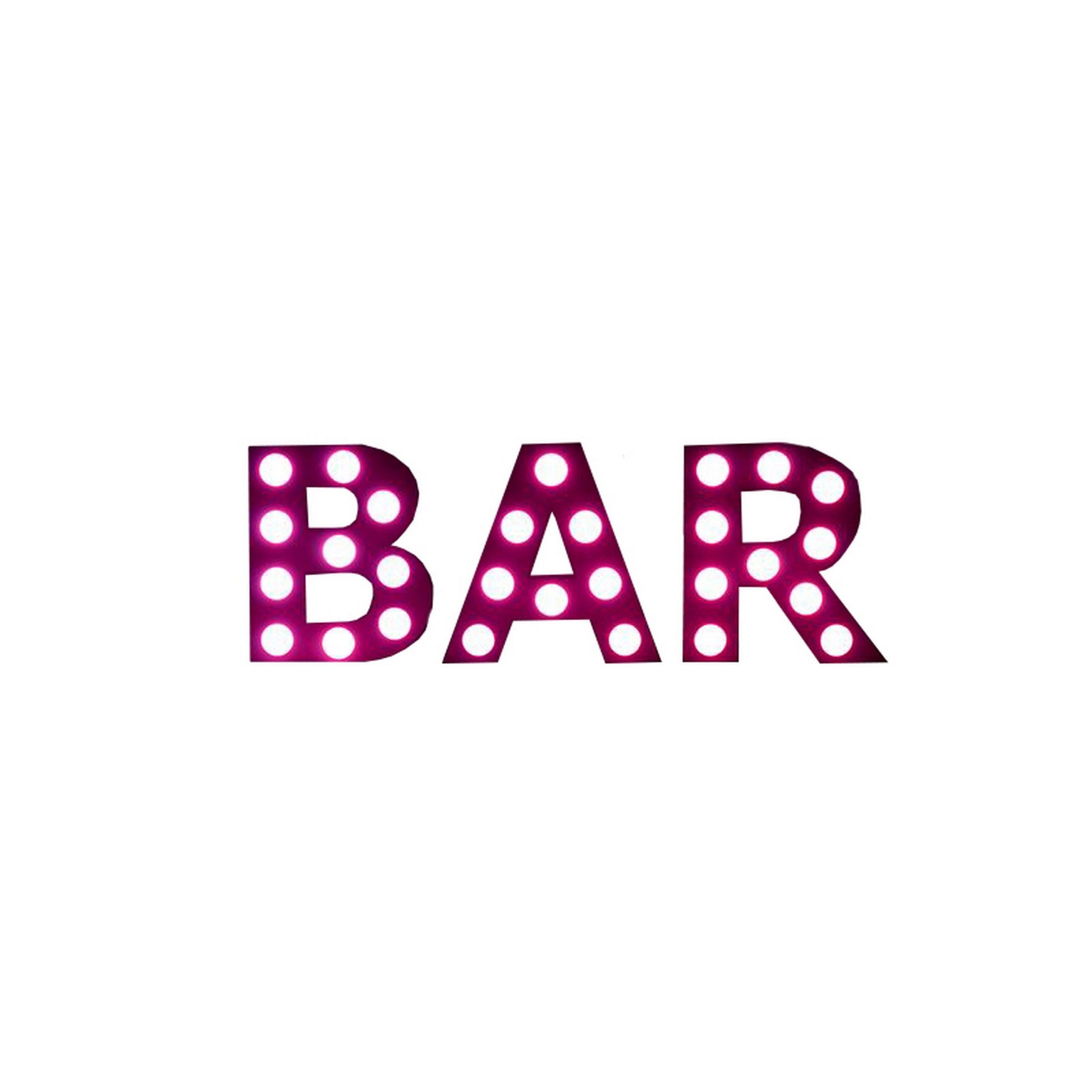  Eliminator Lighting Decor Bar Mini 24-Inch Tall White Exterior RGBW LED Letters(Eliminator Lighting Decor Bar Mini 24 Inch Tall White Exterior Rgbw Led Letters)