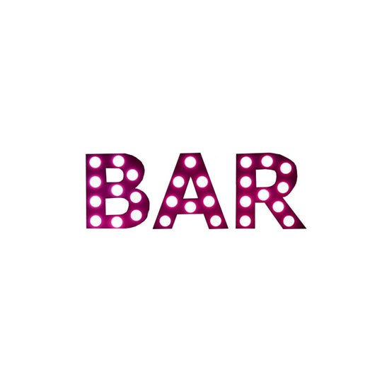  Eliminator Lighting Decor Bar Mini 24-Inch Tall White Exterior RGBW LED Letters(Eliminator Lighting Decor Bar Mini 24 Inch Tall White Exterior Rgbw Led Letters)