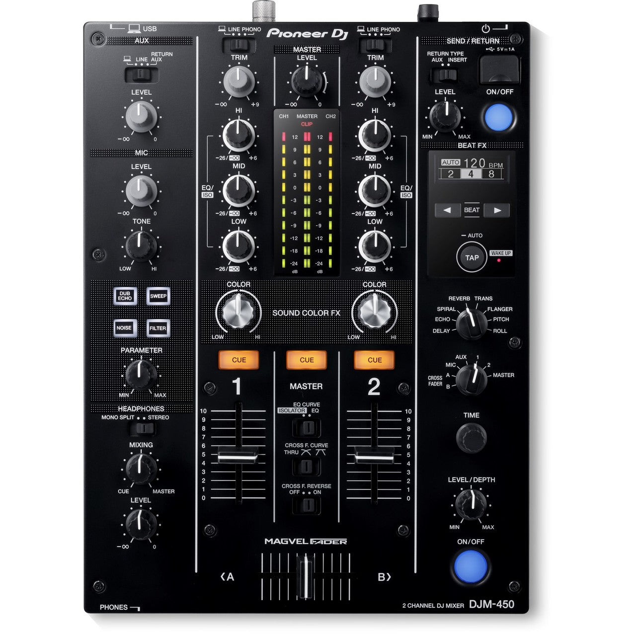  Pioneer DJM-450 2 Channel Magvel Fader Mixer(Pioneer Djm 450 2 Channel Magvel Fader Mixer)