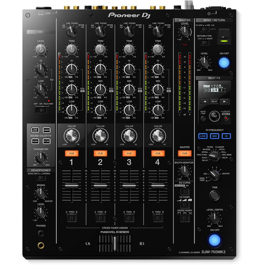  Pioneer DJM-750MK2 4-Channel Mixer With Club DNA(Pioneer Djm 750mk2 4 Channel Mixer With Club Dna)