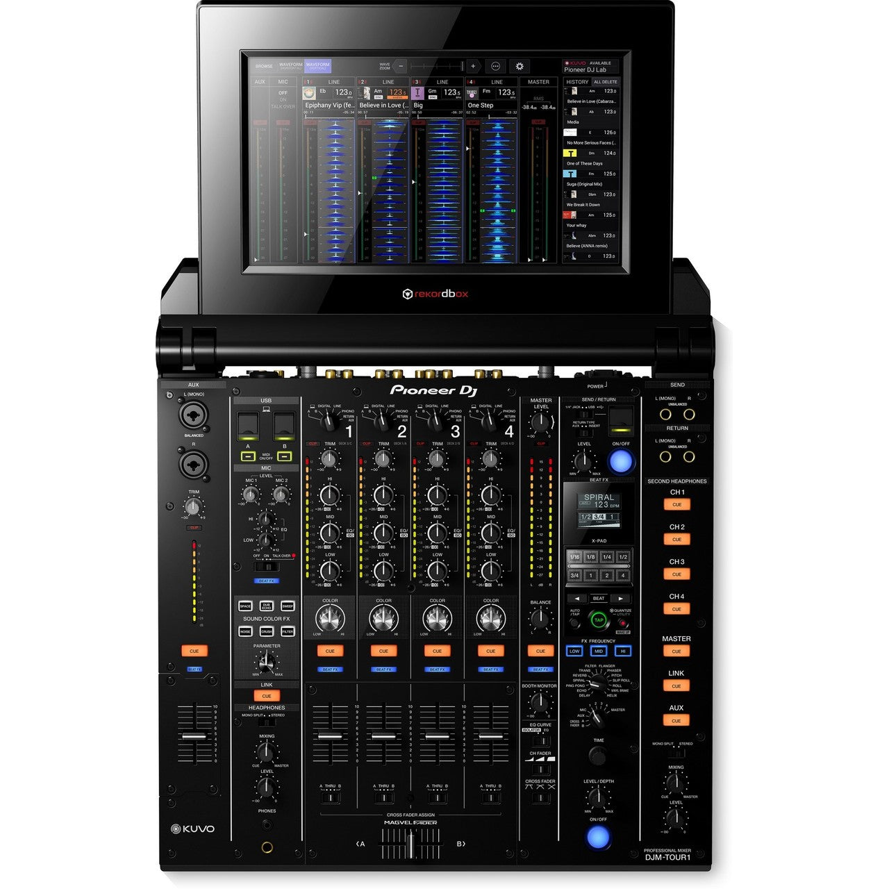  Pioneer DJM-TOUR1 Foldout Touch Screen 4-Channel TOUR Digital Mixer(Pioneer Djm Tour1 Foldout Touch Screen 4 Channel Tour Digital Mixer)