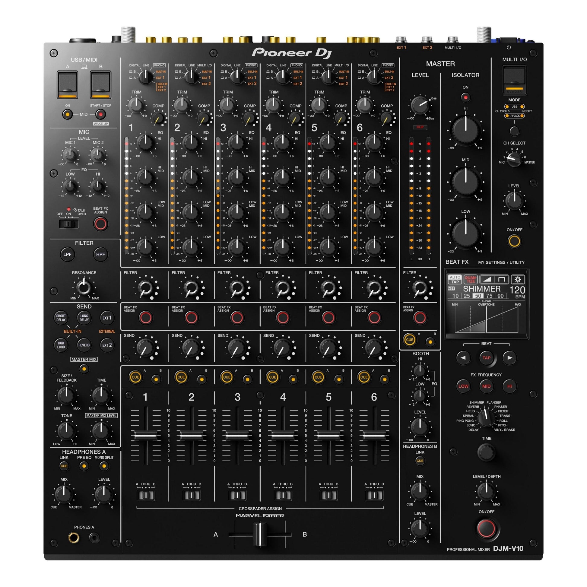 Pioneer DJ DJM-V10 6-Channel Professional DJ Mixer(Pioneer Dj Djm V10 6 Channel Professional Dj Mixer)