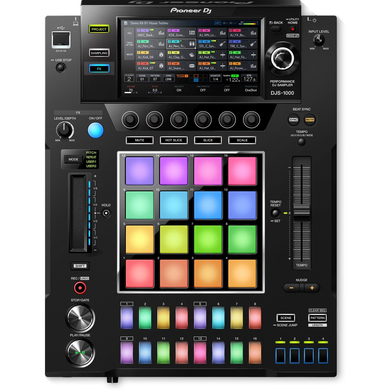  Pioneer DJS-1000 7 Inch Touchscreen DJ Sampler Workstation(Pioneer Djs 1000 7 Inch Touchscreen Dj Sampler Workstation)