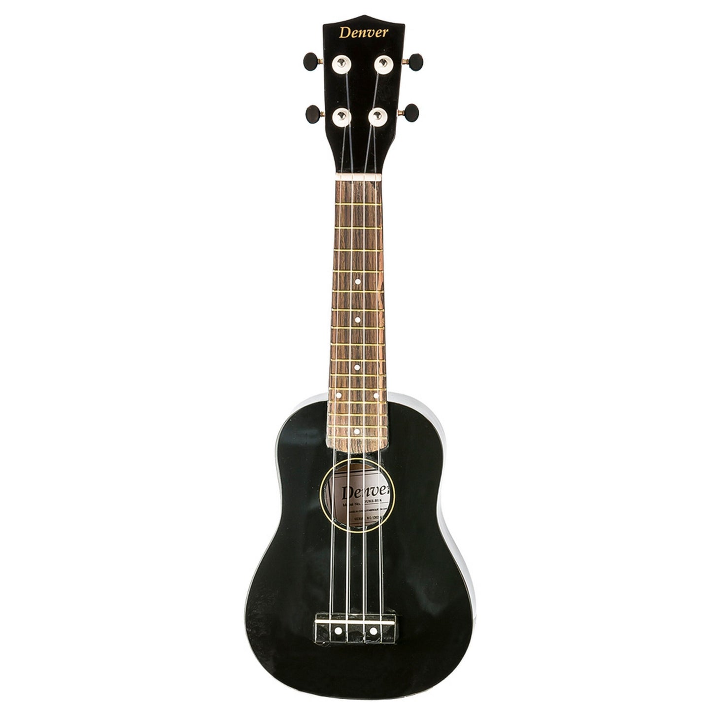  Denver DUKE-BLK Denver Soprano Ukulele, Black(Denver Duke Blk Denver Soprano Ukulele Black)