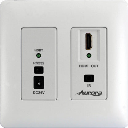  Aurora DXW-2-RX1-W 4K HDMI HDBaseT Wall Plate Receiver White(Aurora Dxw 2 Rx1 W 4k Hdmi Hdbaset Wall Plate Receiver White)