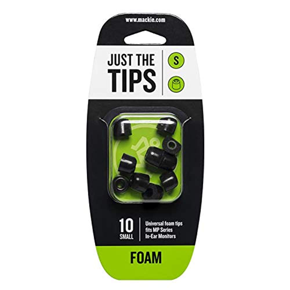 Mackie MP Series Small Foam Black Tips Kit(Mackie Mp Series Small Foam Black Tips Kit)