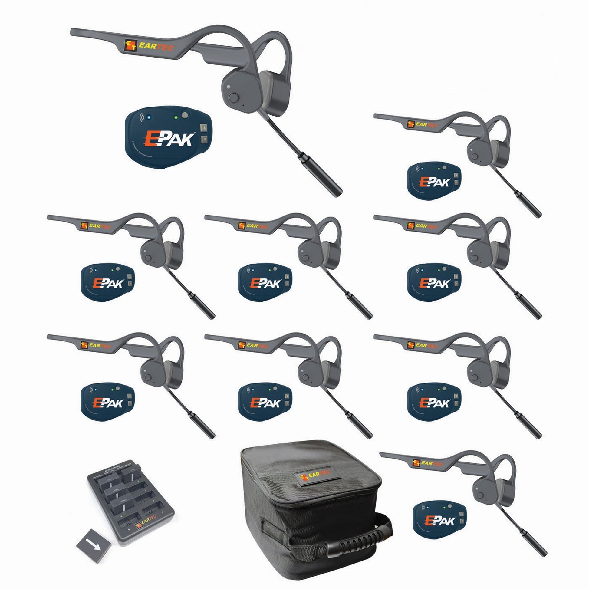  Eartec EP9LZ E-PAK PRO Wireless Communication 9 Person Headset System(Eartec Ep9lz E Pak Pro Wireless Communication 9 Person Headset System)